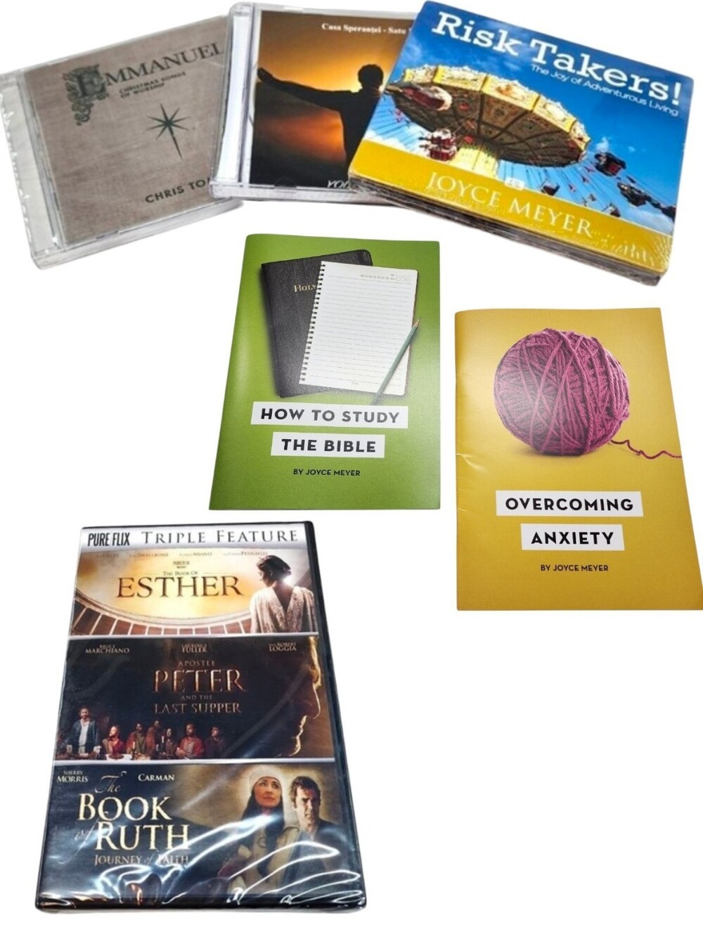 8pc Christian Media Bundle -  Joyce Meyer, Etc